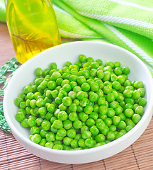 Image showing green peas