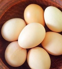 Image showing raw eggs