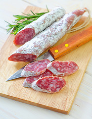 Image showing salami