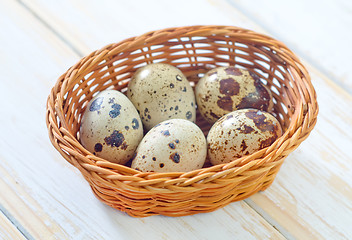 Image showing quail eggs