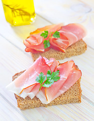 Image showing sandwich with ham