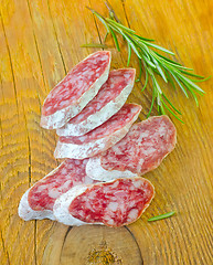 Image showing salami