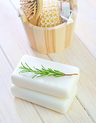 Image showing White soap