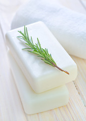 Image showing White soap