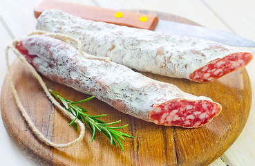 Image showing salami