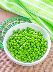 Image showing green peas