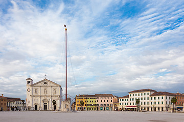 Image showing Main square of Palmanova, Italy.