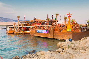 Image showing Party on Zrce beach, Novalja, Pag island, Croatia.