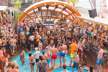 Image showing Party on Zrce beach, Novalja, Pag island, Croatia.