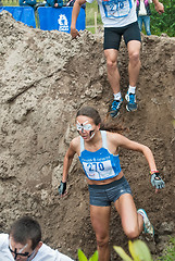 Image showing Dirty cross-country race stage. Tyumen. Russia