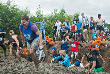 Image showing Dirty cross-country race stage. Tyumen. Russia