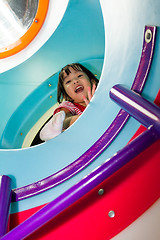 Image showing Asian Chinese Girl At Playground