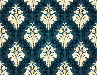 Image showing Colorful  seamless damask