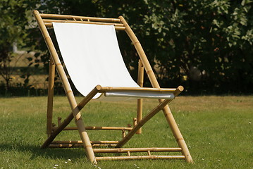 Image showing deck chair