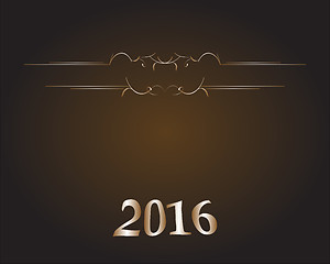 Image showing Happy new year 2016. Year Of The Monkey