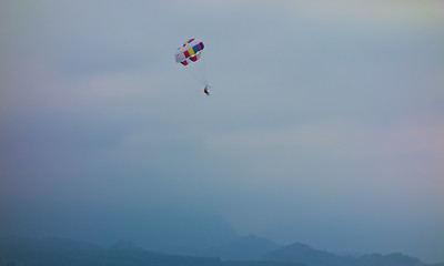 Image showing parasailing