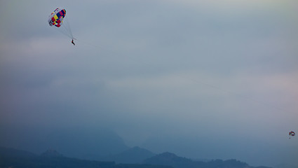 Image showing parasailing