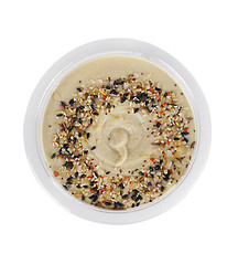 Image showing Hummus in a Plastic Container