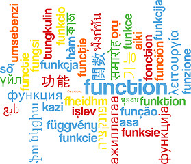 Image showing Function multilanguage wordcloud background concept