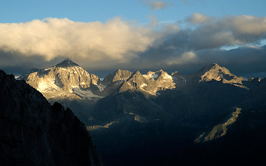 Image showing Mountains and clouds