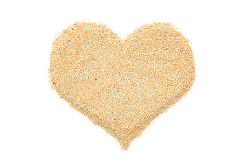Image showing Quinoa in a heart shape