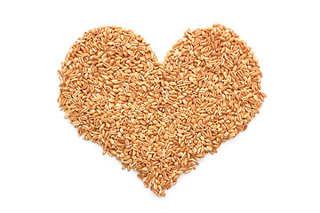 Image showing Farro dicocco in a heart shape