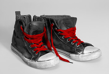 Image showing rundown sneakers