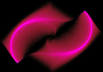 Image showing Fractal image in the form of feathers of a magical bird.