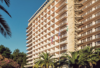 Image showing Resort on the coast of the Black sea, Abkhazia.