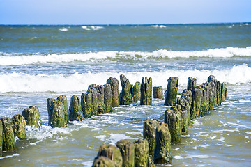 Image showing Groins in the Baltic Sea 