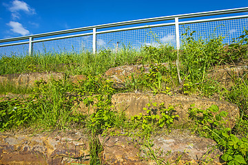 Image showing wall of nature stones