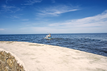 Image showing fishing cutter in the Baltic Sea