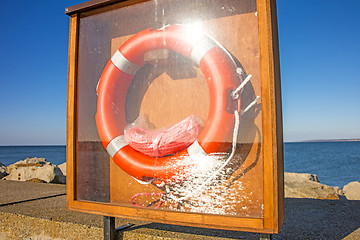 Image showing Mole of Ustka, Poland, with life-saver