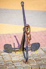 Image showing Anchor, old and rusty