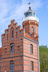 Image showing Old lighthouse in Ustka, Poland