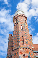 Image showing Old lighthouse in Ustka Poland