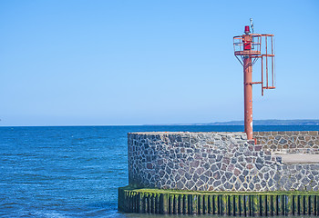 Image showing Ustka, Poland entrance of seaport 