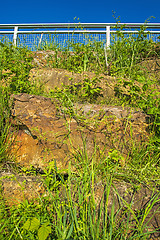 Image showing wall of nature stones