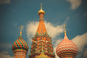 Image showing Moscow, Russia. dome of St. Basil\'s Cathedral