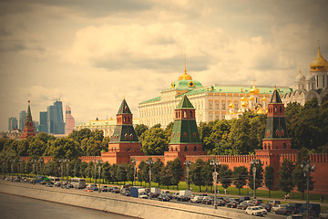 Image showing cityscape with Grand Kremlin Palace, Moscow, Russia