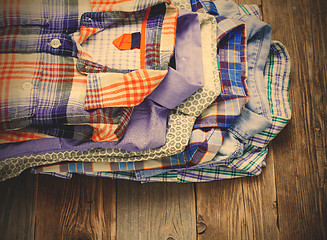 Image showing shirts in a pile