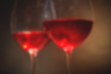 Image showing red wine in two glass