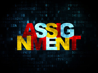 Image showing Law concept: Assignment on Digital background