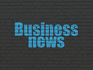 Image showing News concept: Business News on wall background