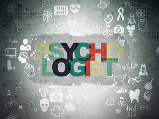 Image showing Healthcare concept: Psychologist on Digital Paper background