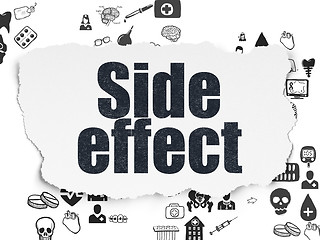 Image showing Health concept: Side Effect on Torn Paper background