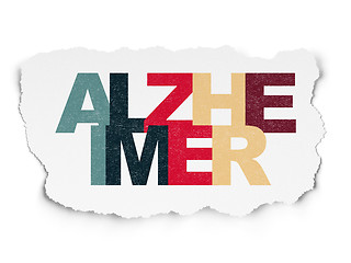 Image showing Healthcare concept: Alzheimer on Torn Paper background