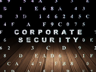 Image showing Privacy concept: Corporate Security in grunge dark room