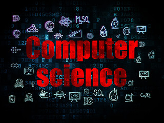 Image showing Science concept: Computer Science on Digital background