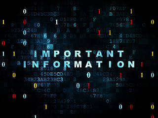 Image showing Information concept: Important Information on Digital background